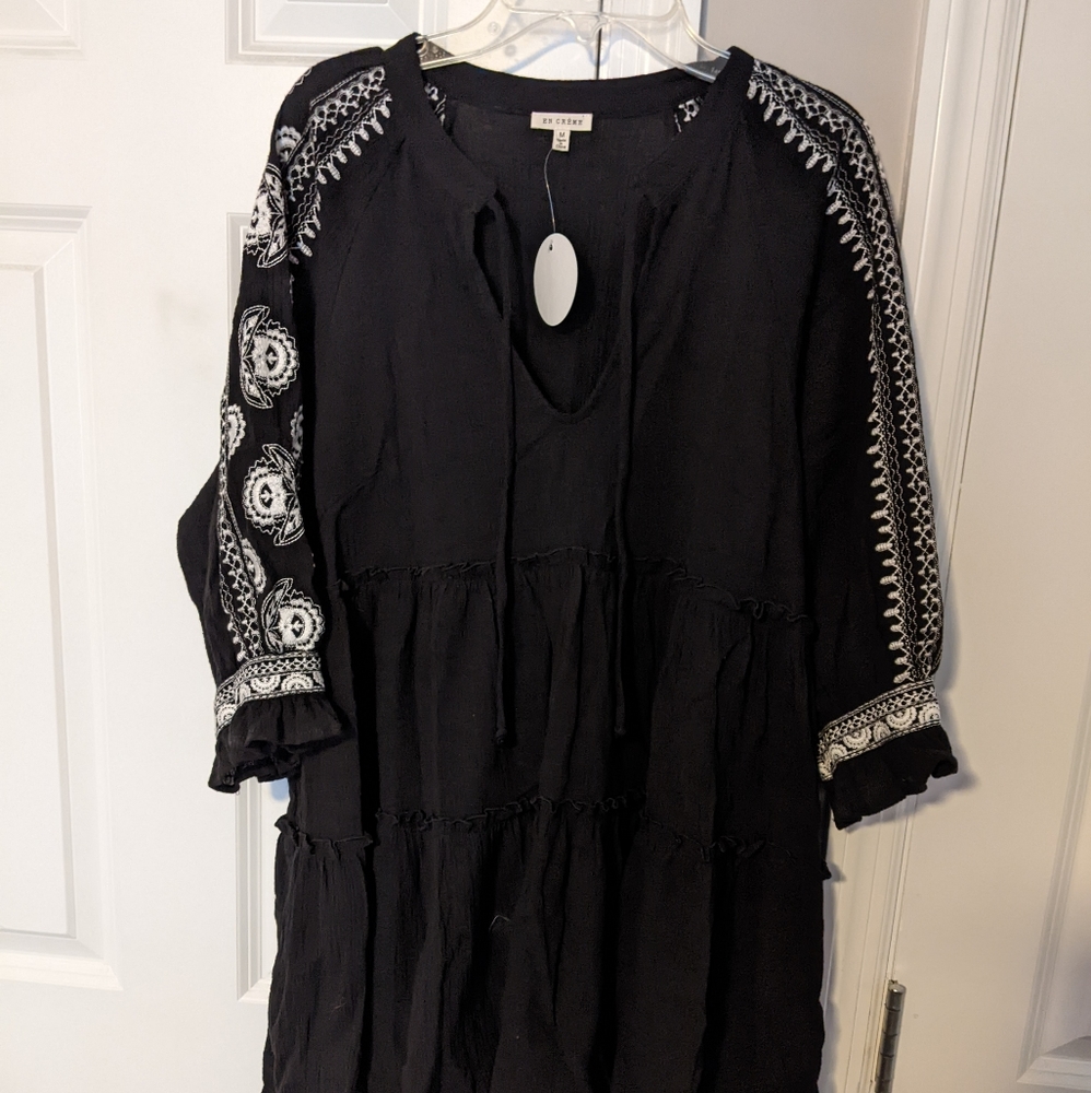 NWT Boho embroidered dress M